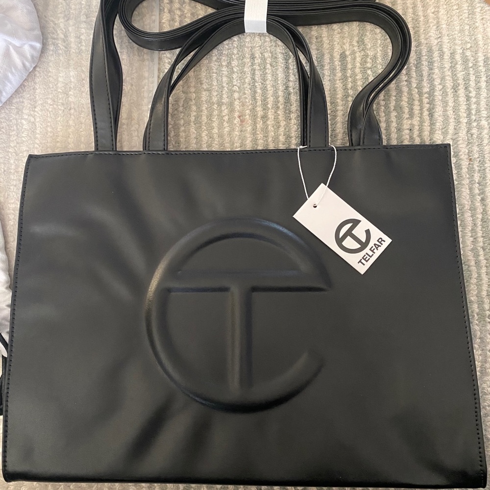 Telfar Medium Shopping Bag Black